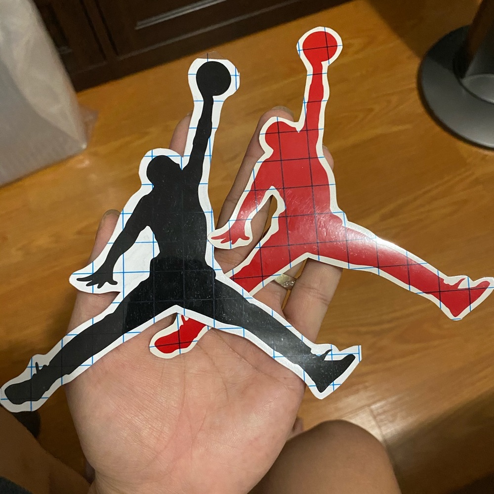 Jordan jumpman logo decal sticker size 5 7/8